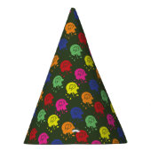 アーミーグリーンペイントボールパーティーバルーンスプラッツ パーティーハット (右)