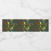 アーミーグリーンペイントボールパーティー(ばちゃばちゃ)跳ねる ペットボトルラベル (シングルラベル)