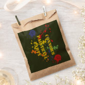 アーミーグリーンペイントボールパーティー フェイバーバッグ (クリップ留めされた状態)