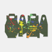 アーミーグリーンペイントボールパーティー フェイバーボックス (折り畳みなし)