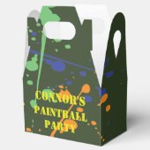 アーミーグリーンペイントボールパーティー フェイバーボックス (オープン)