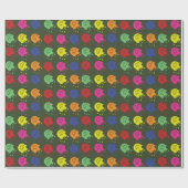 アーミーグリーンペイントボール ラッピングペーパー (フラット)