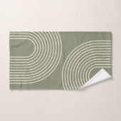 アーミーグリーンミニマリスト バスタオルセット (ハンドタオル)