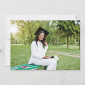 アーミーグリーン大学院フォトアーモダンチ卒業 案内状 (裏面)