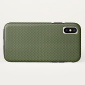 アーミーグリーン炭素繊維スタイルプリント Case-Mate iPhoneケース (裏面(横))