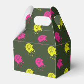 アーミーグリーン – ピンク&イエローペイントボールパーティー フェイバーボックス (裏面サイド)