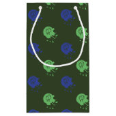 アーミーグリーン&ブルーペイントボールパーティー スモールペーパーバッグ (裏面)