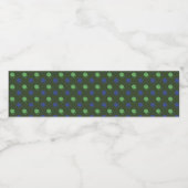 アーミーグリーン&ブルーペイントボールパーティー ペットボトルラベル (シングルラベル)