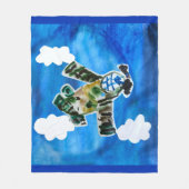 アーミージェット フリースブランケット (正面)