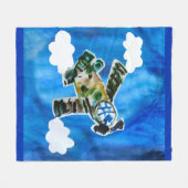 アーミージェット フリースブランケット (正面(横))