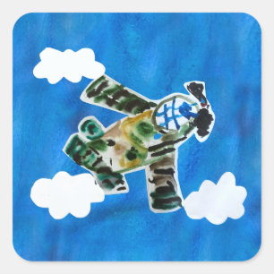 アーミージェット「Art by Kids」 スクエアシール