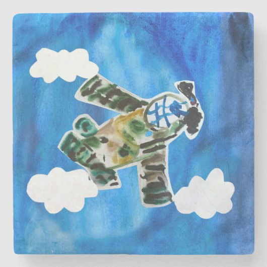 アーミージェット「Art by Kids」 ストーンコースター (正面)
