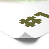 アーミーハットかわいいベビーオランウタン ポスター (角)