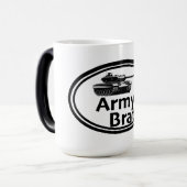 アーミーブラットプリントノベルティとタンクイラストレーション モーフィングマグカップ (正面左)