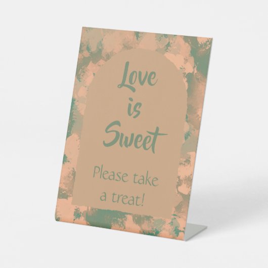 アーミーモダングリーンフローラ愛は甘い 台座サイン (正面)