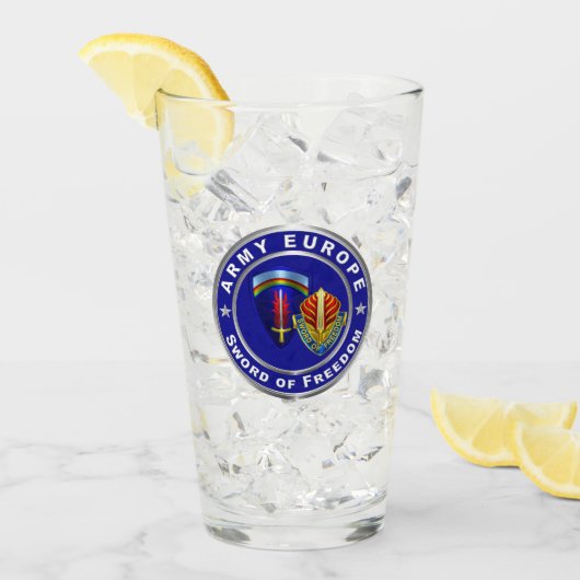 アーミーヨーロッパUSAREUR タンブラーグラス (アイス正面)