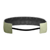 アーミーライトグリーンのグラデーションのジオメトリメッシュパターン アスレチックヘッドバンド (裏面)