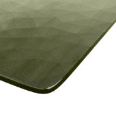 アーミーライトグリーンのグラデーションのジオメトリメッシュパターン カッティングボード (角)