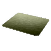 アーミーライトグリーンのグラデーションのジオメトリメッシュパターン カッティングボード (角)