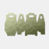 アーミーライトグリーンのグラデーションのジオメトリメッシュパターン フェイバーボックス (折り畳みなし)