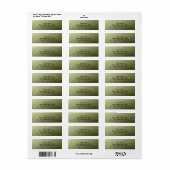 アーミーライトグリーンのグラデーションのジオメトリメッシュパターン ラベル (フルシート)