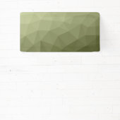 アーミーライトグリーンのグラデーションのジオメトリメッシュパターン 横断幕 (インサイチュ)
