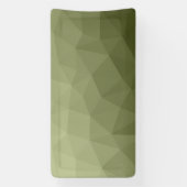 アーミーライトグリーンのグラデーションのジオメトリメッシュパターン 横断幕 (縦)