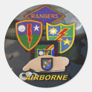 アーミーレンジャーズ退役軍人スクラップブック作りシール ラウンドシール