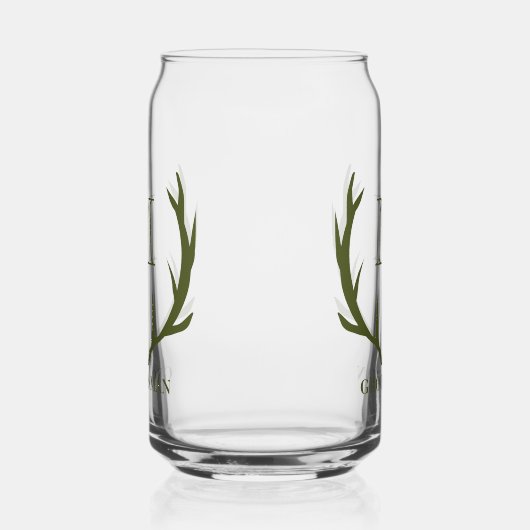 アーミー素朴グリーンアントラカスタムーGroomsmenギフト ガラス缶 (右)