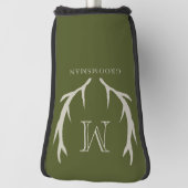 アーミー素朴グリーンアントラカスタムーGroomsmenギフト ゴルフヘッドカバー (回転90)