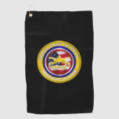 アーミー誇りを持ったアーマー退役軍人 ゴルフタオル (正面)