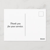 アーミー誇りを持ったパパ ポストカード (裏面)