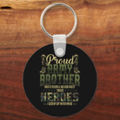 アーミー誇りを持ったブラザーシャツ愛国的軍隊ベテラ キーホルダー (正面)