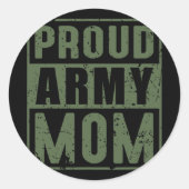アーミー誇りを持ったママアメリカ軍隊退役軍人マザーズD ラウンドシール (正面)