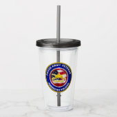 アーミー誇りを持った退役軍人アーマーソルジャー アクリルタンブラー (正面)