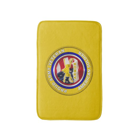アーミー誇りを持った退役軍人アーマーソルジャー バスマット (正面縦)