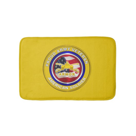アーミー誇りを持った退役軍人アーマーソルジャー バスマット (正面)