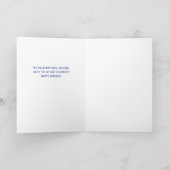 アーミー赤白青キャンドルケーキ祝誕生日 カード (内部)