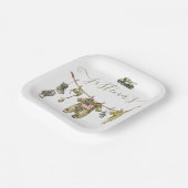 アーミー軍隊ベビーシャワークロースレイン ペーパープレート (傾斜あり)