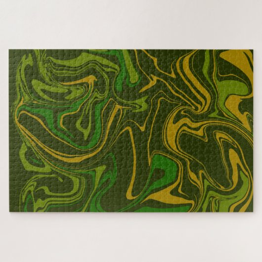 アーミー迷彩柄マーブルメルトジグソサイケデリックーパズル ジグソーパズル (横)