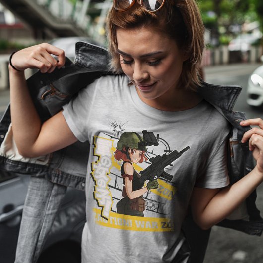 アーミー・アニメ・ガール Tシャツ