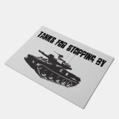 アーミー・タンクおもしろい歓迎 ドアマット (アングル)