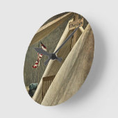 アーミー・チャプラン ラウンド壁時計 (傾斜)