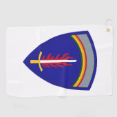 アーミー・ヨーロッパUSAREUR Insignia ゴルフタオル (横)