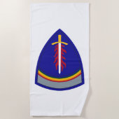 アーミー・ヨーロッパUSAREUR Insignia ビーチタオル (正面)