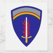 アーミー・ヨーロッパUSAREUR Insignia ワインラベル (シングルラベル)