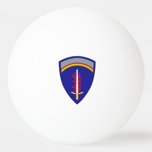 アーミー・ヨーロッパUSAREUR Insignia 卓球ボール (正面)