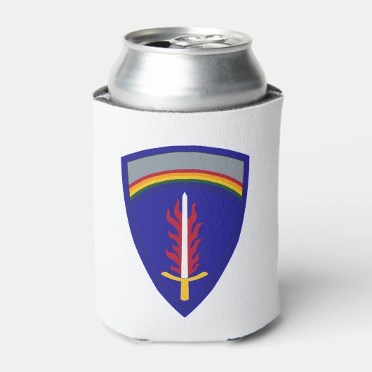 アーミー・ヨーロッパUSAREUR Insignia 缶クーラー (缶正面)