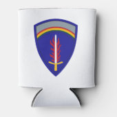 アーミー・ヨーロッパUSAREUR Insignia 缶クーラー (正面)