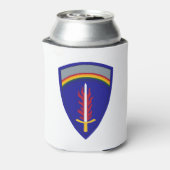 アーミー・ヨーロッパUSAREUR Insignia 缶クーラー (缶裏面)